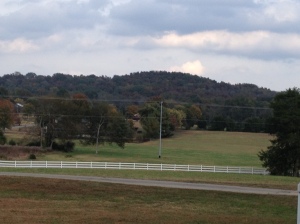 The southern hills of Tennessee are still mostly green.